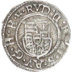 Rudolf II. (1576-1612), Denár 1602 K-B Husz. typ 1059 (PATR*1602*HVNG) (0,59 g)