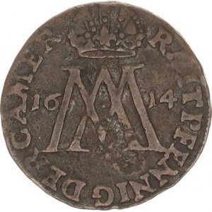 Matyáš II. (1611-1619), Početní peníz 1614, Jáchymov-Lengefelder Mrš. 129 (2,868 g)