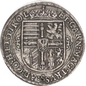 Maximilián - arcivévoda (1612-1618), Tolar 1618 CO, Tyroly, Hall var. Voglh. 122/XIII - nad hlavo