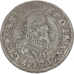 Ferdinand II. (1619-1637), mince kiprová, 42 ! kr. 1623 BZ, Nisa-Zwirner - přehozené číslice mominá