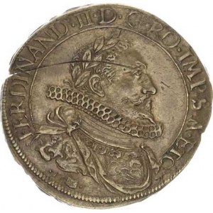 Ferdinand II. (1619-1637), Medaile 1624, město Besancon, poprsí císaře zprava, opis / Koruno