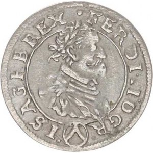Ferdinand II. (1619-1637), 3 kr. 1625, Vídeň-Fellner var.: koruna bez stuh, datace 1625. ,