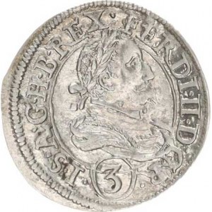 Ferdinand II. (1619-1637), 3 kr. 1637, Štýrsko Graz