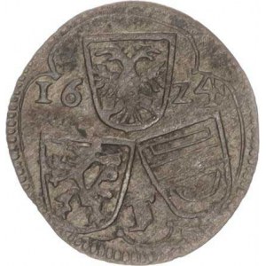 Ferdinand II. (1619-1637), 1 Pfennig 1624, Štýrsko Graz R (0,388 g) Her. 1533