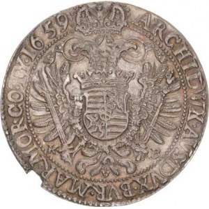 Ferdinand III. (1637-1657), Tolar 1659 KvB - Kremnica (posmrtná ražba) Husz. 1244 R