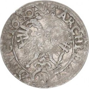 Ferdinand III. (1637-1657), 3 kr. 1640 zn. ovečka, Olomouc-Schäfer MKČ 1240 R (1,