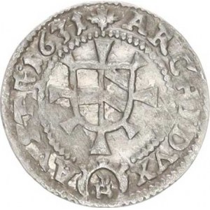 Ferdinand III. (1637-1657), 1 kr. 1631 PH, Kladsko-Hema MKČ 1344 (0,797 g)