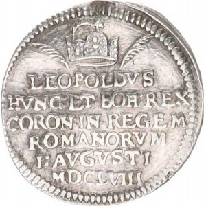 Leopold I. (1657-1705), Maký žeton ke korunovaci na římského císaře 1. 8. 1658 ve Frankfu