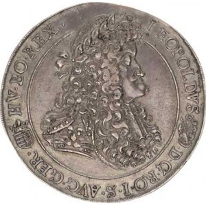 Leopold I. (1657-1705), Tolar 1692 KB - lví hlava v rameni Husz. 1373 (24,76