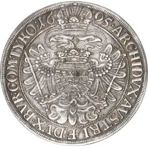 Leopold I. (1657-1705), Tolar 1695 b.zn., Vídeň (28,368 g) Her. 595 var.; Vo