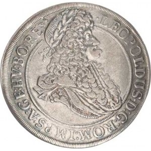 Leopold I. (1657-1705), 1/2 Tolar 1693 b.zn., Vídeň Her. 785 R (14,044 g)