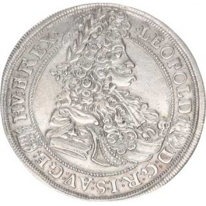 Leopold I. (1657-1705), 1/2 Tolar 1698 KB tento typ MKČ neuvádí !! - Av.: hladký a per