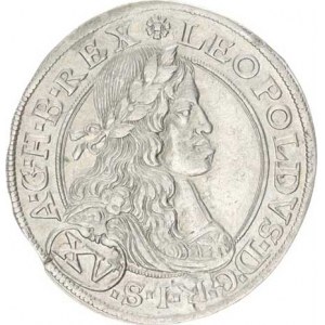 Leopold I. (1657-1705), XV kr. 1663 CA, Vídeň-Cetto Hol.63.5.3