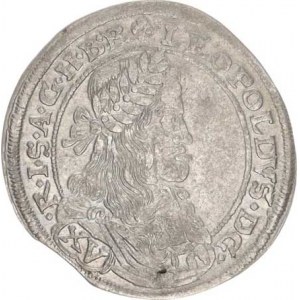 Leopold I. (1657-1705), XV kr. 1664, Neuburg-Triangel Hol.64.1,14, nep. kraj. stř.