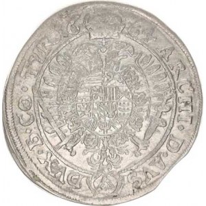 Leopold I. (1657-1705), XV kr. 1664, Neuburg-Triangel Hol.64.1,14, nep. kraj. stř.