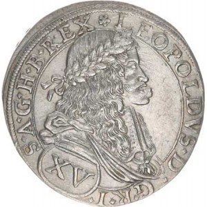 Leopold I. (1657-1705), XV kr. 1674, Vídeň-Faber Hol.74.1,2