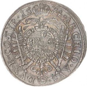 Leopold I. (1657-1705), XV kr. 1674, Vídeň-Faber Hol.74.1,2