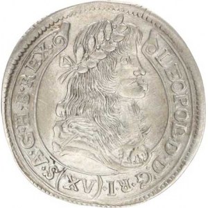 Leopold I. (1657-1705), XV kr. 1680 KB Hol.80.2,1 A, ražba na válc. stroji