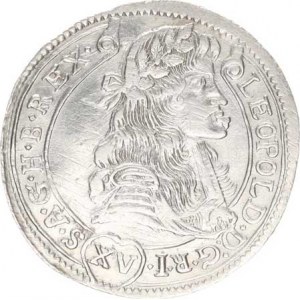 Leopold I. (1657-1705), XV kr. 1681 KB Hol. 81.1,1b var., tém.
