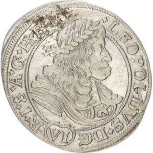 Leopold I. (1657-1705), VI kr. 1676 SHS, Vratislav-Hammerschmidt MKČ 1606 var.opisu