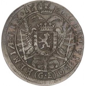 Leopold I. (1657-1705), 3 kr. 1694 GE, Praha-Egerer typ s řádem Zlatého rouna kolem prsn