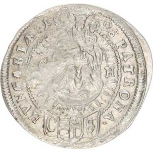 Leopold I. (1657-1705), 3 kr. 1698 CH/CSH, Bratislava-Hunger jako Husz. 1478 ale vlají