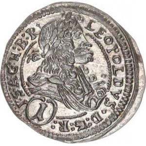 Leopold I. (1657-1705), 1 kr. 1699 IA, Štýrsko, Graz-Aigmann R (0,873 g) Her. 1