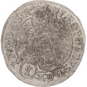 Leopold I. (1657-1705), 1 kr. 1701 GE, Praha-Egerer (0,683 g), mělčí ražba, tém.