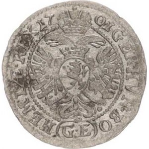 Leopold I. (1657-1705), 1 kr. 1701 GE, Praha-Egerer (0,683 g), mělčí ražba, tém.