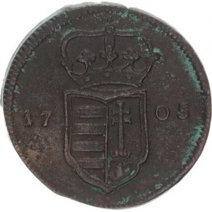 Malkontenti (1704-1708), XX Poltura 1705 PH R, stopy zelené patiny