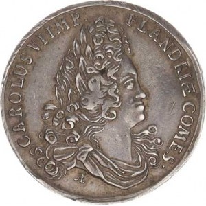 Karel VI. (1711-1740), Medaile 1727, na holdování v Ypern, Portrét císaře zprva, opis /