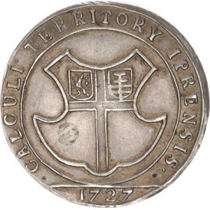 Karel VI. (1711-1740), Medaile 1727, na holdování v Ypern, Portrét císaře zprva, opis /