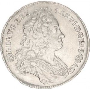Karel VI. (1711-1740), 1/2 Tolar 1726 KB (14,319 g) Husz. 1611; Her. 543
