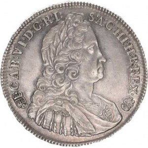 Karel VI. (1711-1740), 1/2 Tolar 1738 KB Husz. 1614 (14,41 g)