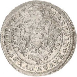 Karel VI. (1711-1740), 3 kr. 1715, Vídeň