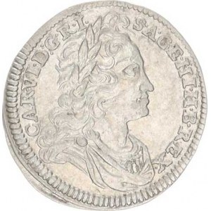 Karel VI. (1711-1740), 3 kr. 1734, Vídeň