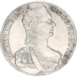 Marie Terezie (1740-1780), Tolar 1765 b.zn., Tyroly Hall (27,633 g), zc. nep. just., tém.