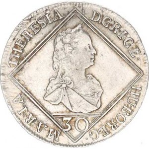 Marie Terezie (1740-1780), 30 kr. 1760 b.zn., Tyroly Hall R (7,008 g)
