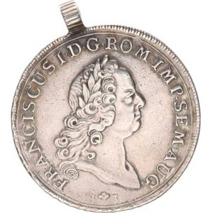 František Lotrinský (1745-1765), Tolar 1765 I-T / F-A-H, Augsburg dobové ploché ouško (28,44