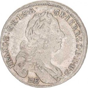 František Lotrinský (1745-1765), 3 kr. 1765 BE/EVM-D, posmrtná ražba(1770), mělká ražba
