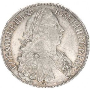 Josef II., jako spoluvladař (1765-1780), Tolar 1765 A, Vídeň (28,091 g), pár rysek