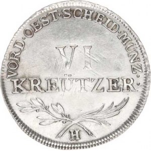 Josef II. (1780-1790), VI kr. 1786 H, Günzburg R, pár. rys.