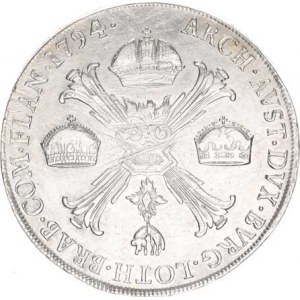 František I. (1792-1835), Tolar křížový 1794 M (29,521 g) Her. 489, just.