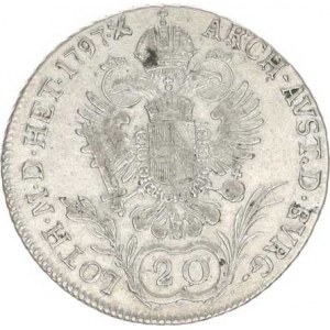 František I. (1792-1835), 20 kr. 1797 C, tém.