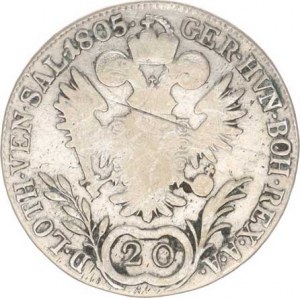 František I. (1792-1835), 20 kr. 1805 B