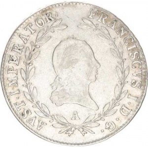 František I. (1792-1835), 20 kr. 1818 A, zc. nep. just., tém.