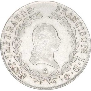 František I. (1792-1835), 20 kr. 1819 A, just., tém.