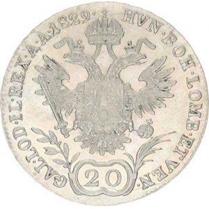 František I. (1792-1835), 20 kr. 1829 B