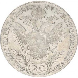 František I. (1792-1835), 20 kr. 1830 A - orlice, tém.