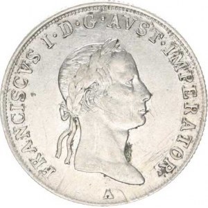 František I. (1792-1835), 20 kr. 1831 A - vlající stuhy, vlas. rysky, tém.